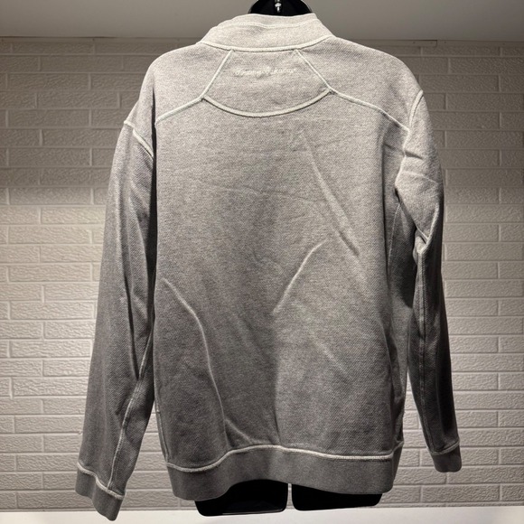 Tommy Bahama Pullover Quarter Zip Gray Sweatshirt Women's - Picture 5 of 5